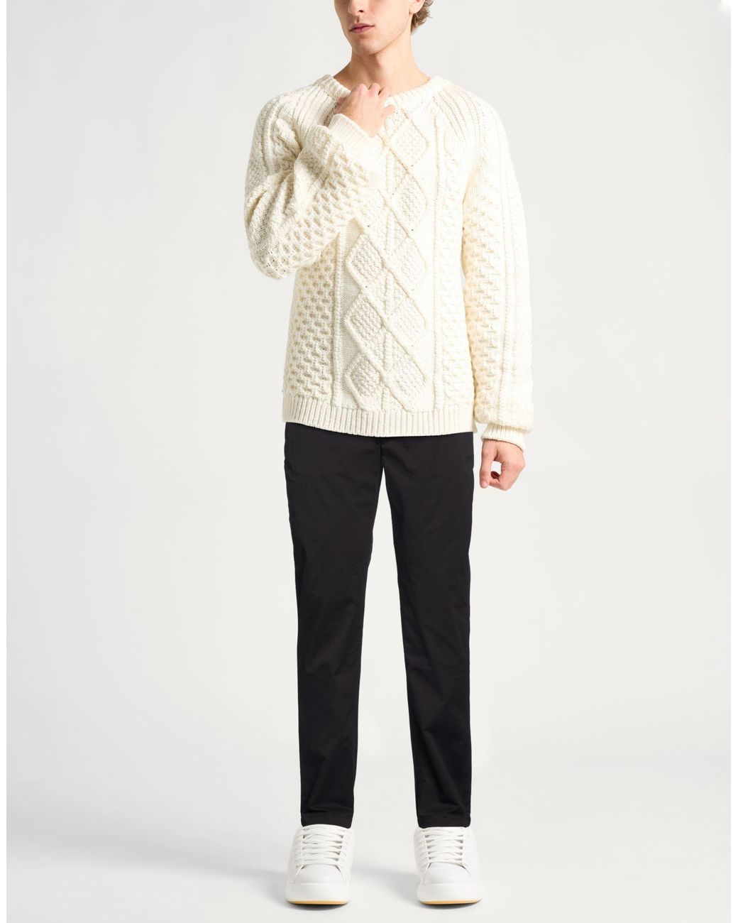 Tommy Hilfiger Black Pants Cotton, Elastane for men