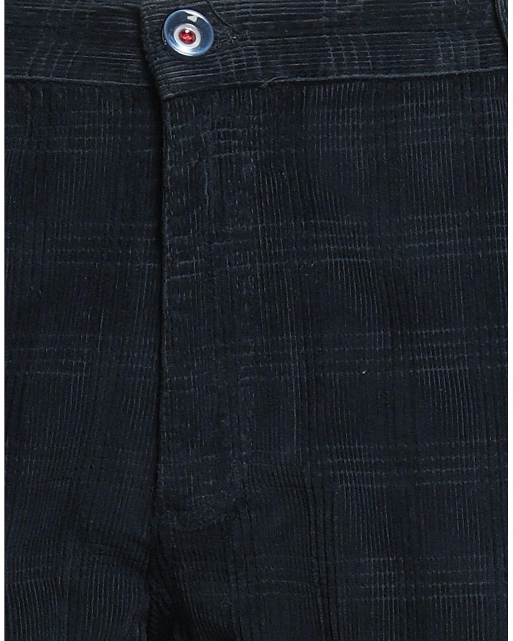 Fred Mello Blue Midnight Pants Cotton, Elastane for men