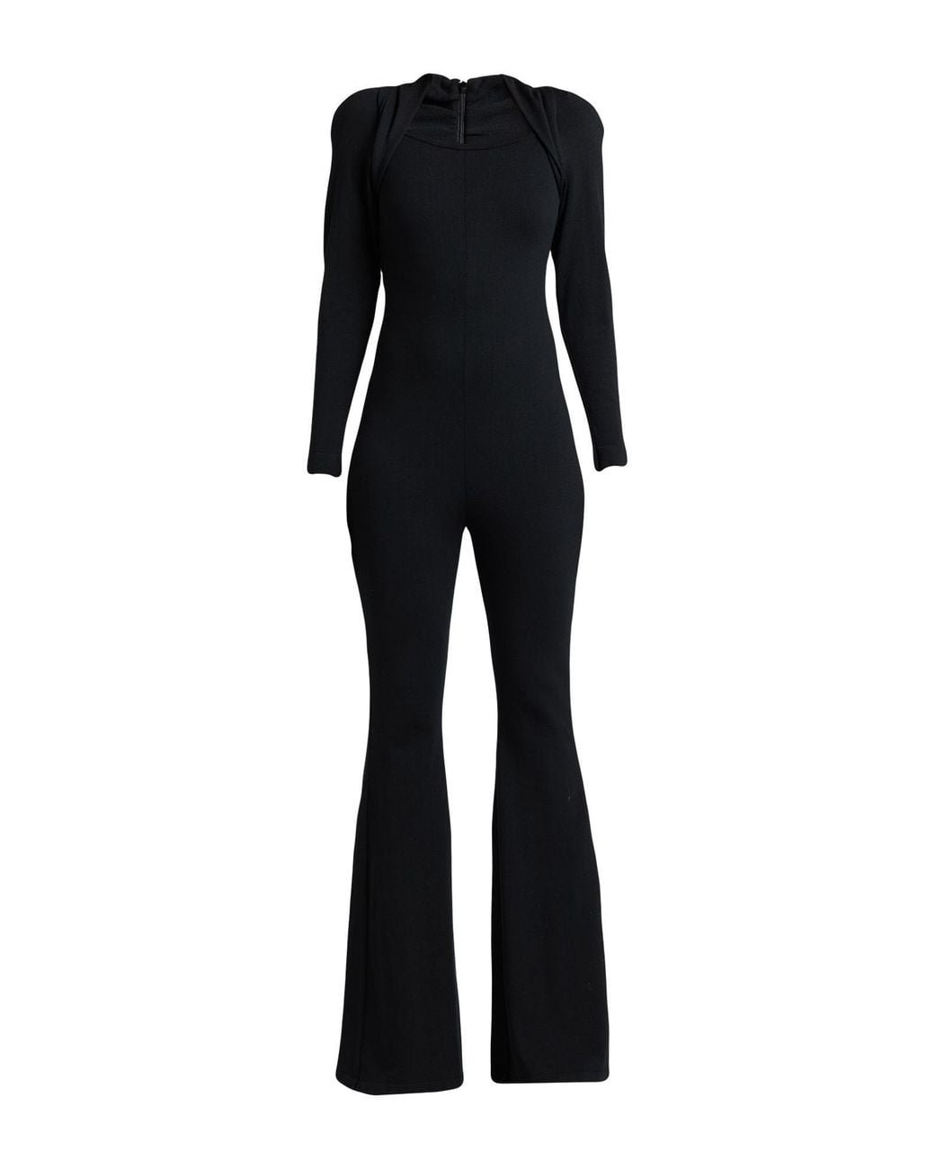 Alberta Ferretti Black Jumpsuit Virgin Wool