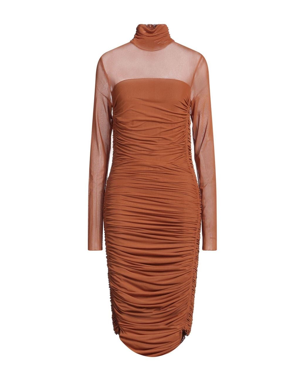 HUGO Brown Midi Dress