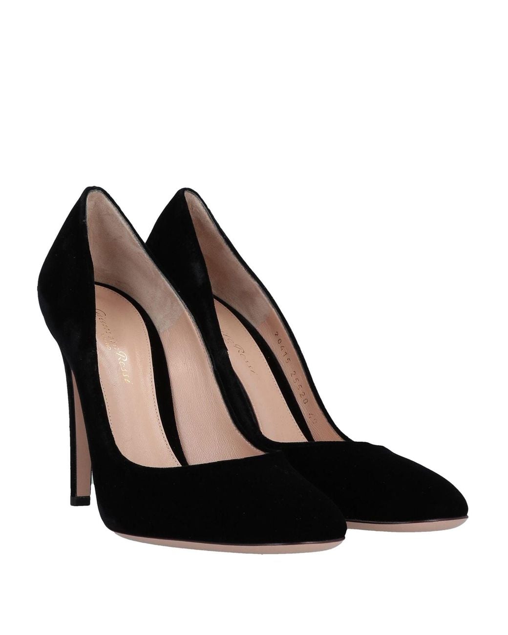 Gianvito Rossi Black Pumps Textile Fibers