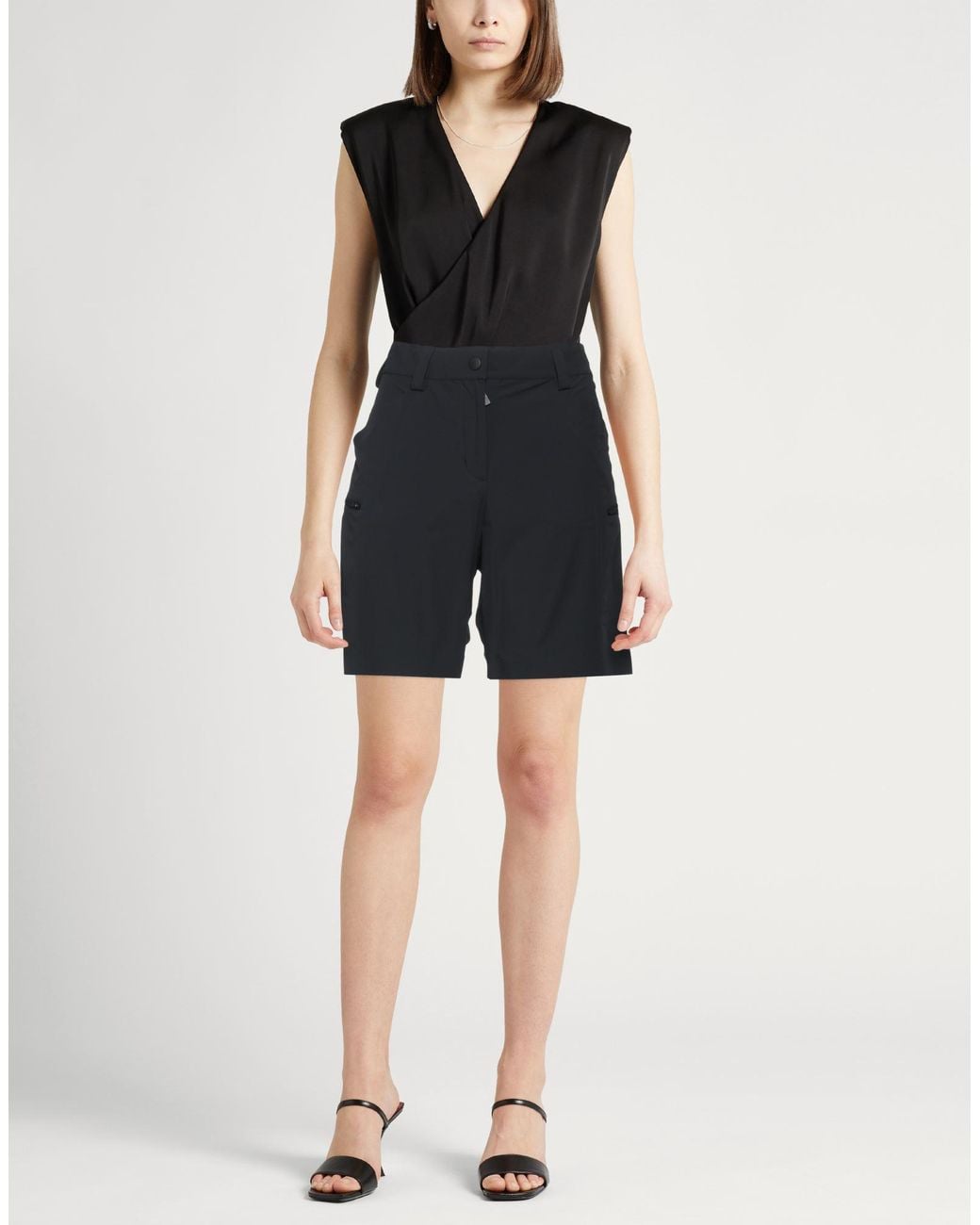 Moncler Blue Shorts & Bermuda Shorts Polyamide, Elastane