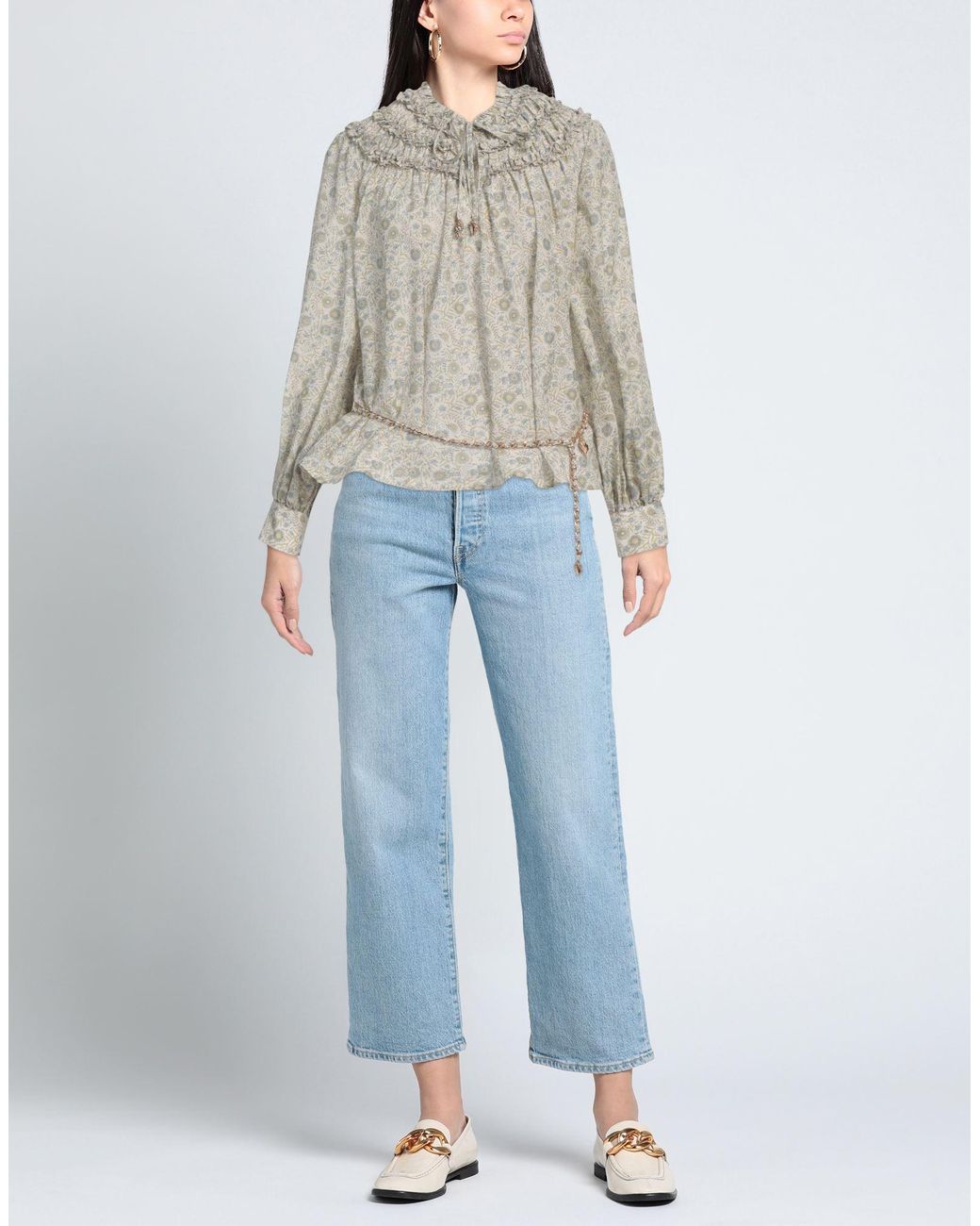 Top Ixiah de color Gray