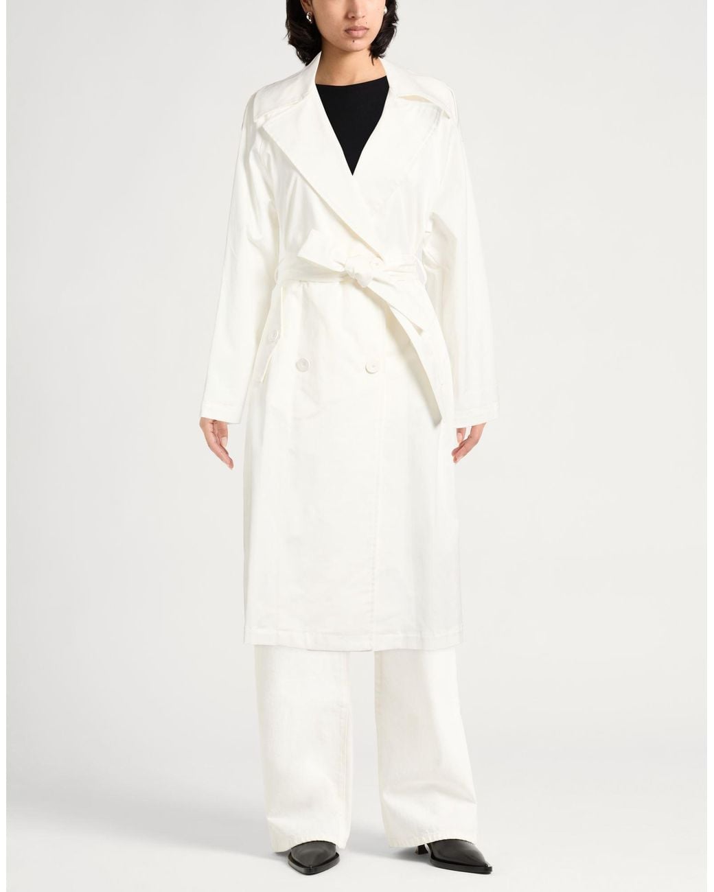 Kaos White Overcoats & Trench Coats