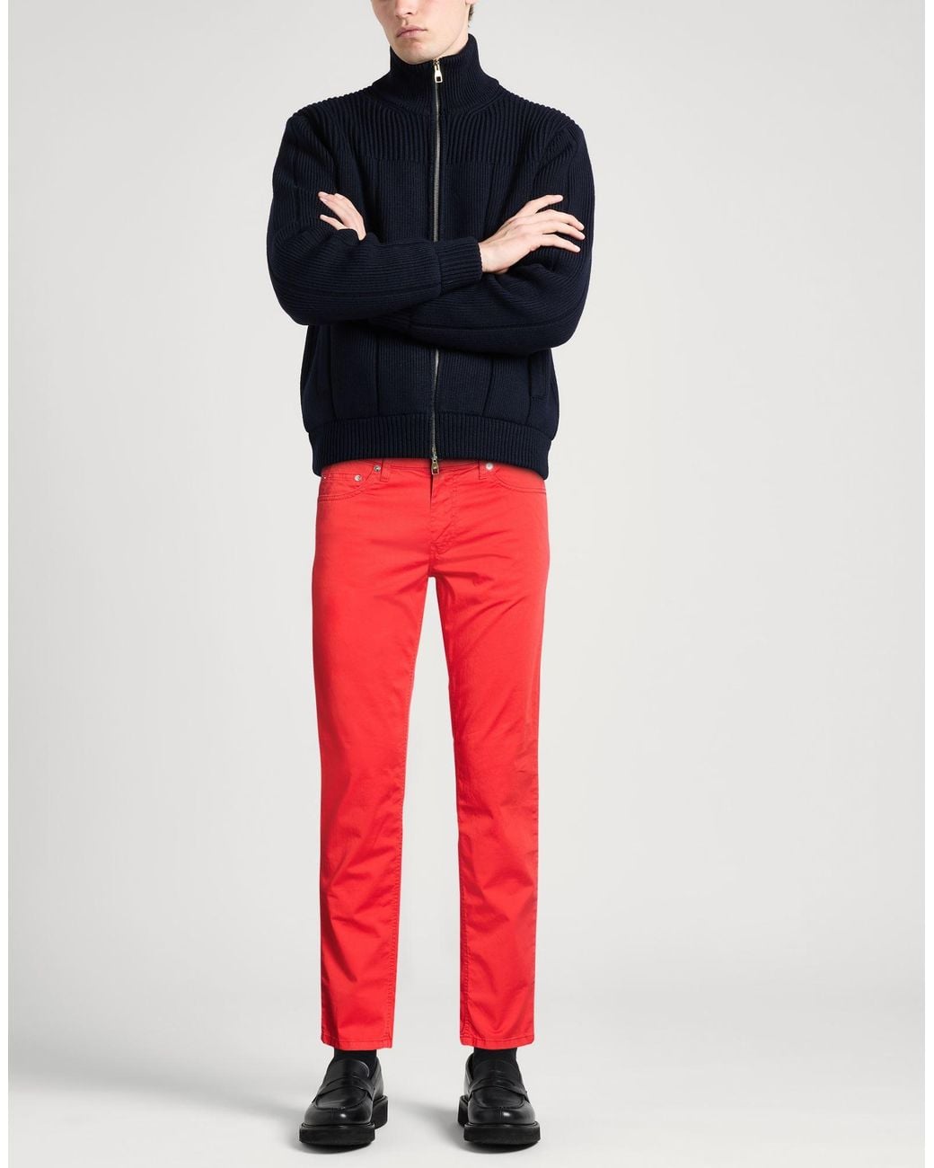 Harmont & Blaine Red Pants Cotton, Elastane for men