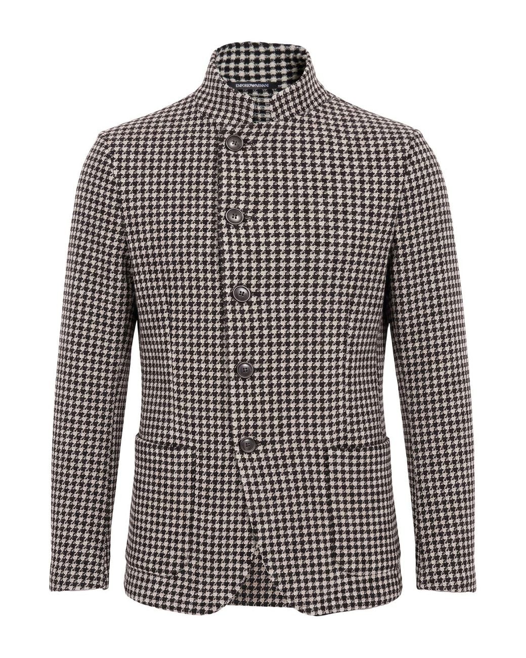 Emporio Armani Gray Blazer Virgin Wool, Elastane for men
