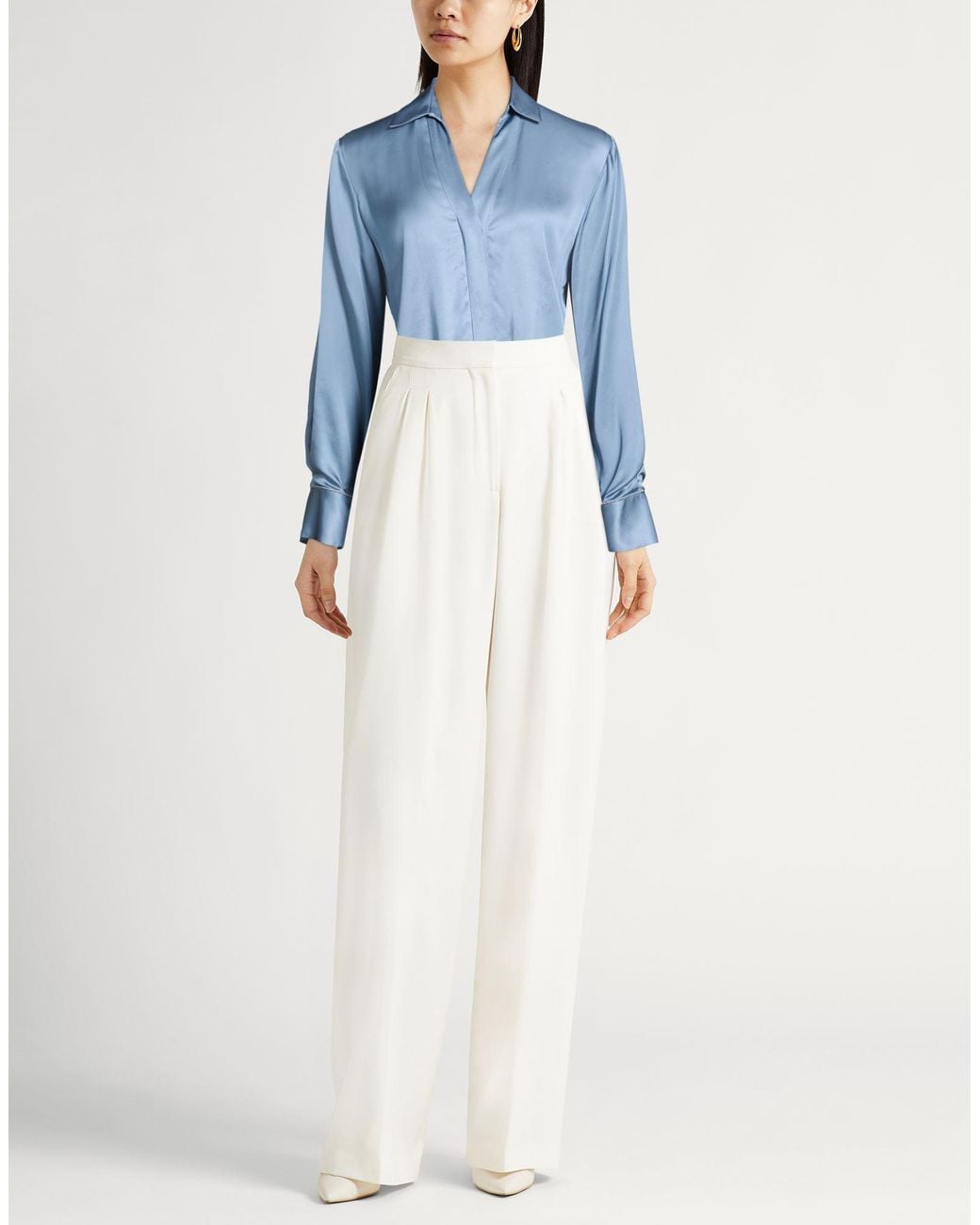 Peserico Blue Slate Shirt Viscose