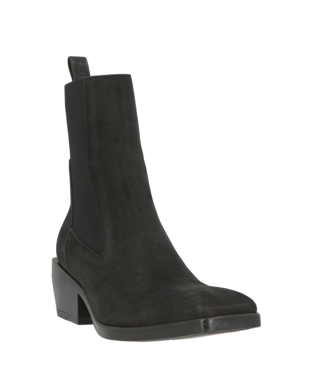 Rick Owens Black Ankle Boots Leather