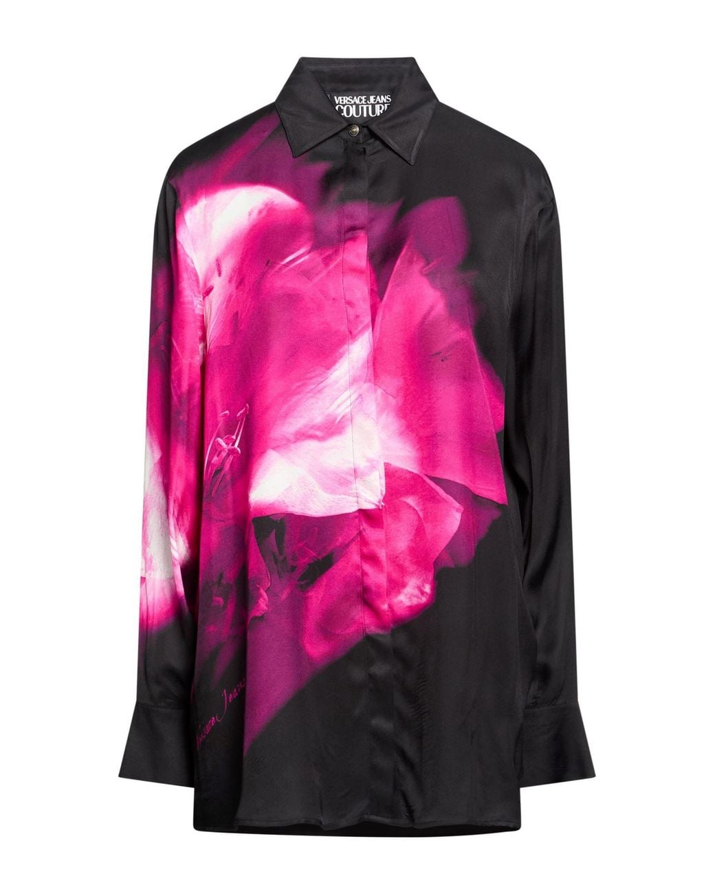 Versace Jeans Couture Pink Fuchsia Shirt Viscose