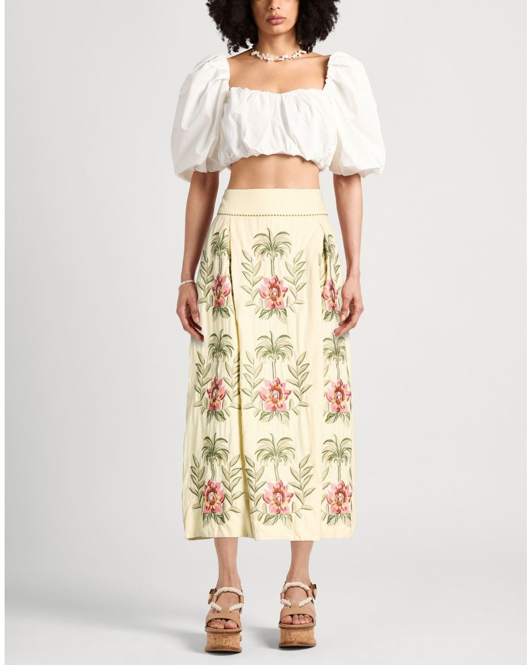 Farm Rio Natural Midi Skirts
