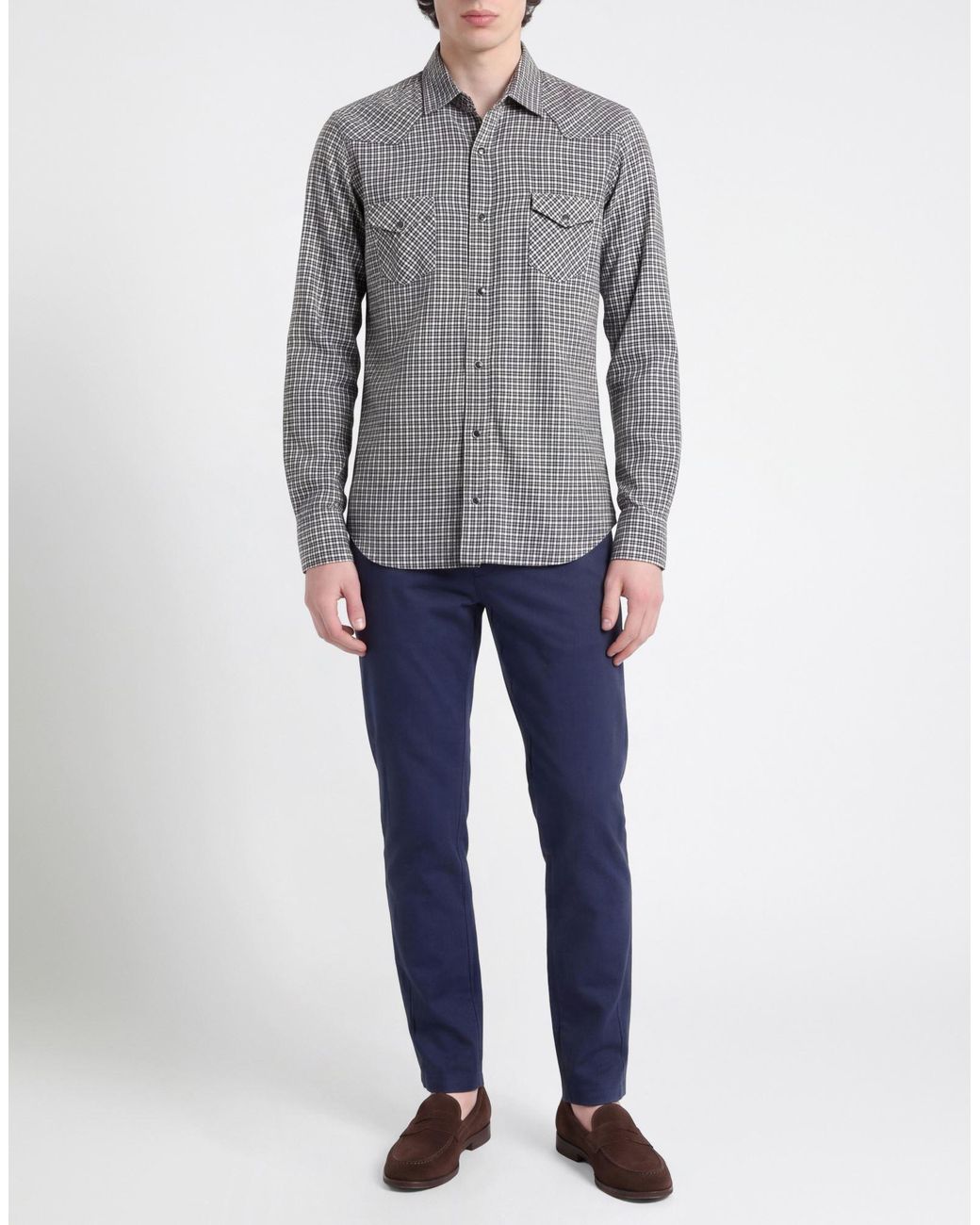 Barba Napoli Gray Shirts for men