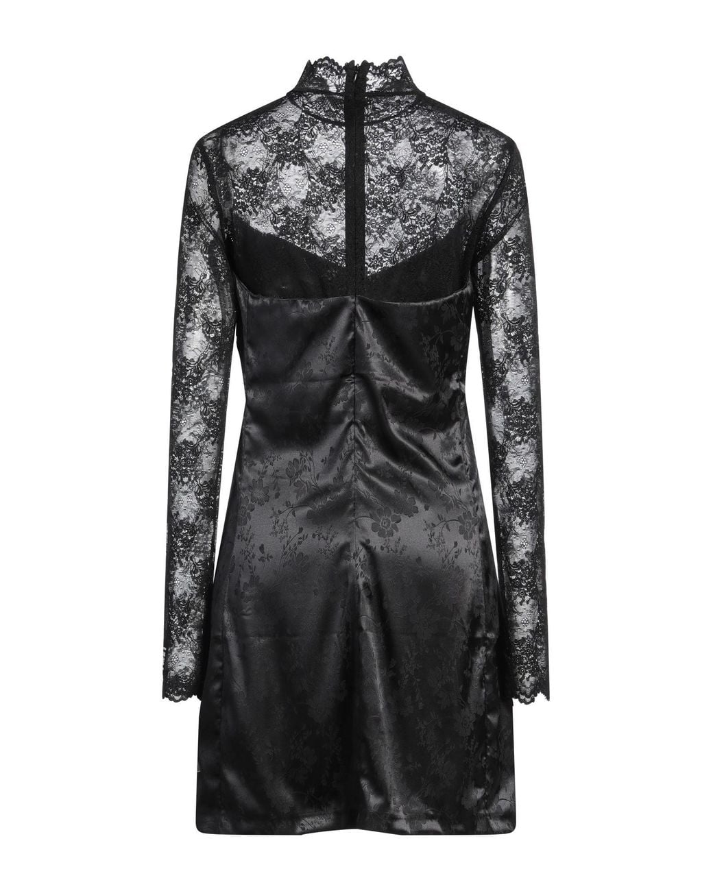 Versace Jeans Couture Black Mini Dress Polyester, Elastane