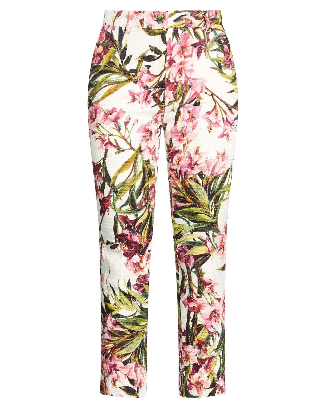 Dolce & Gabbana White Pants Cotton, Viscose, Elastane
