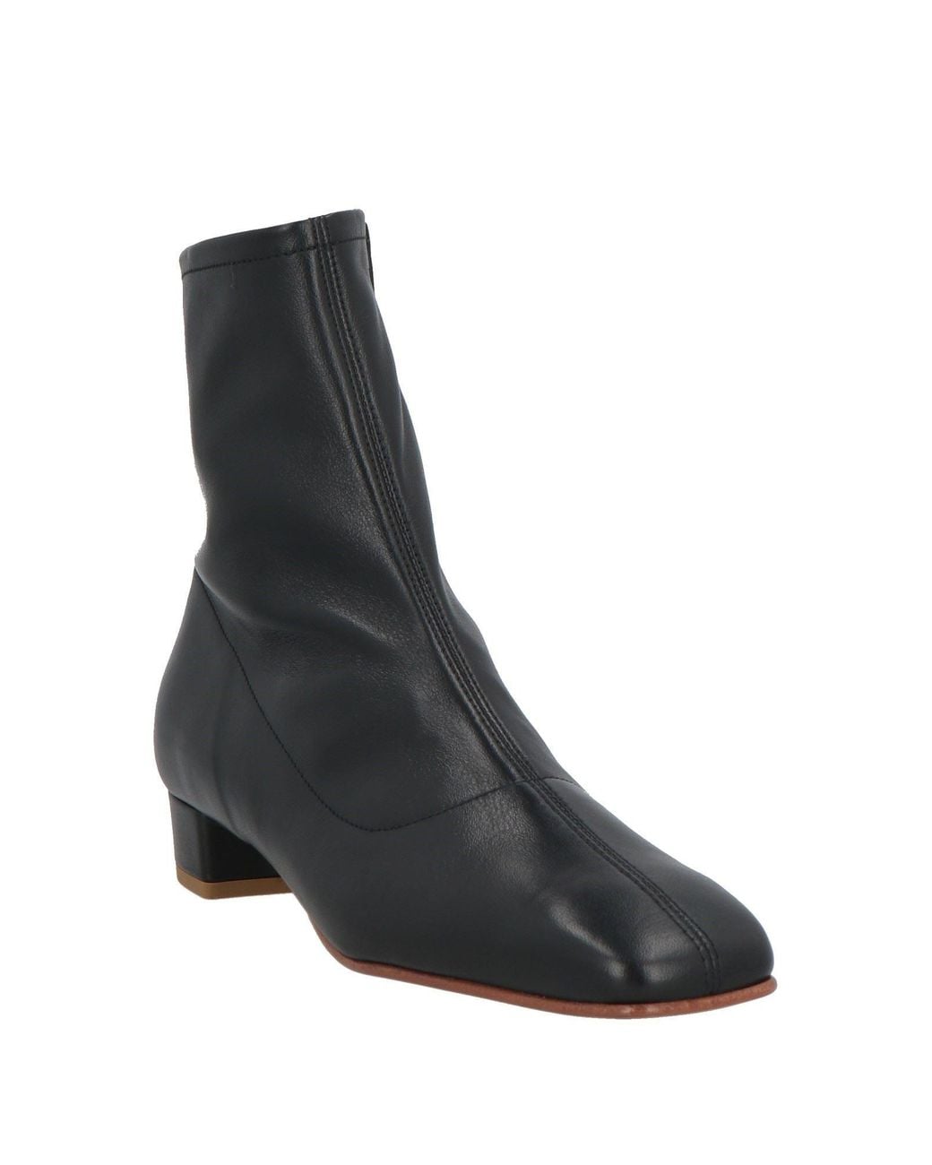 By Far Black Ankle Boots Soft Leather