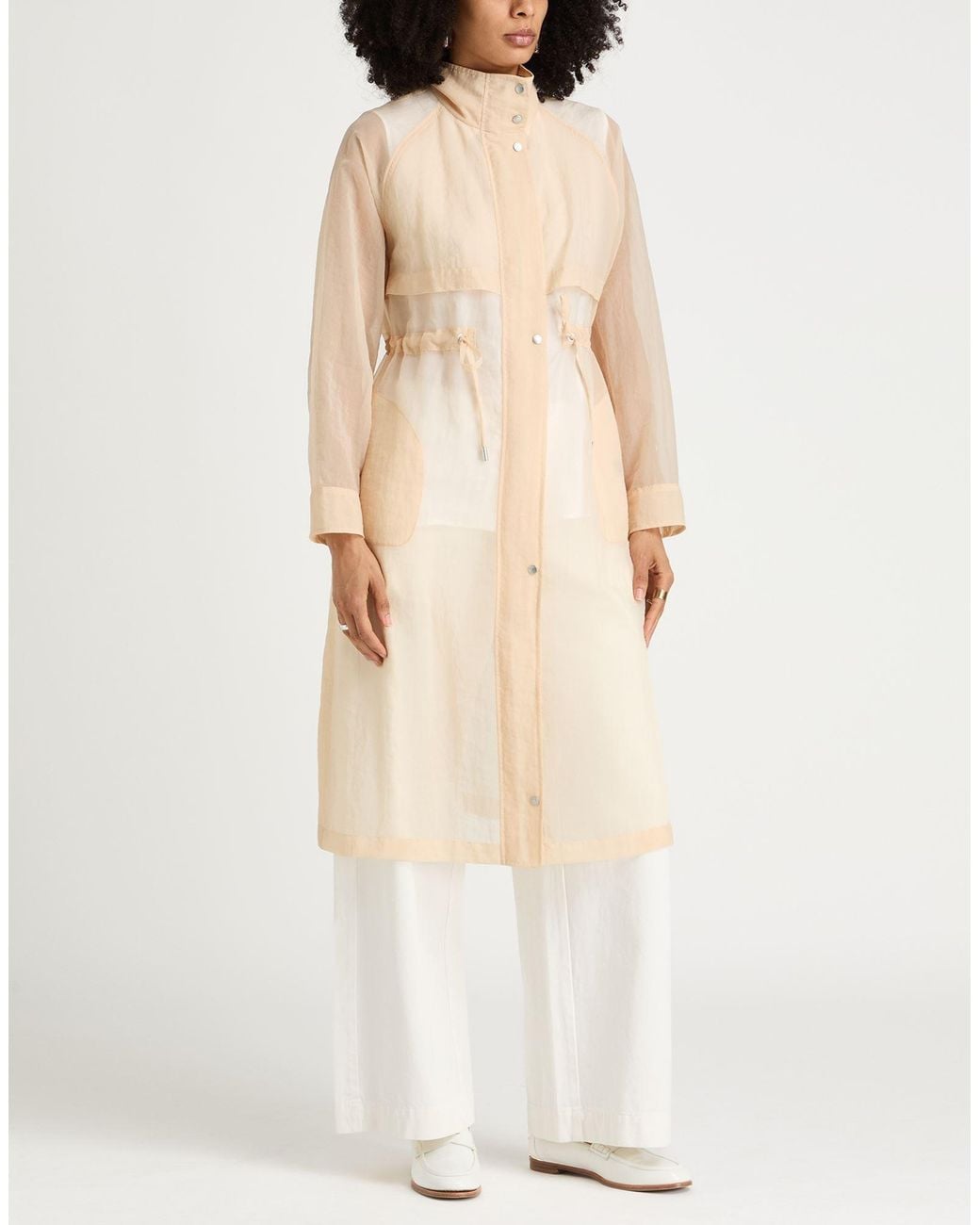 Peserico Natural Overcoat & Trench Coat