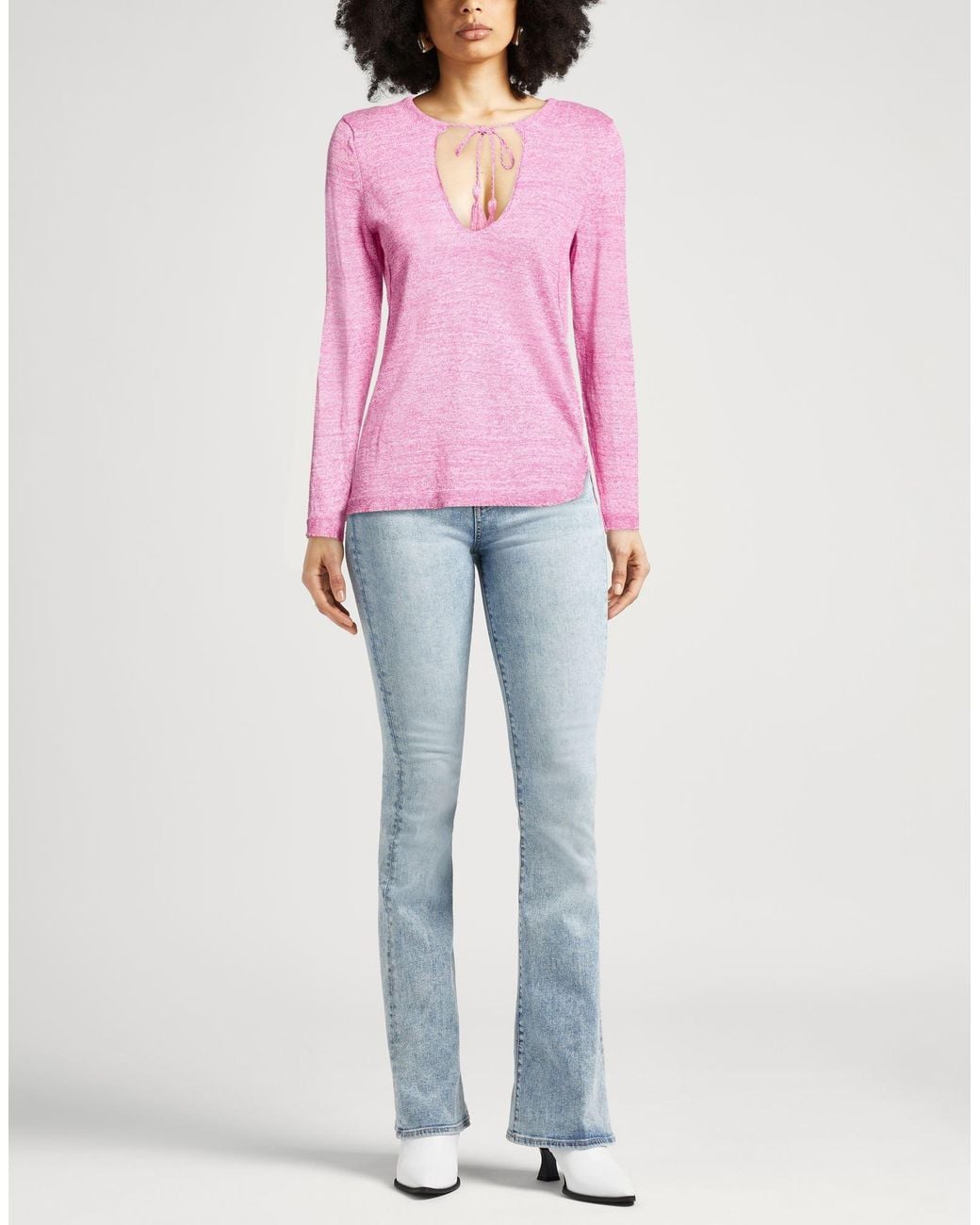 Zadig & Voltaire Pink Sweater Linen, Silk