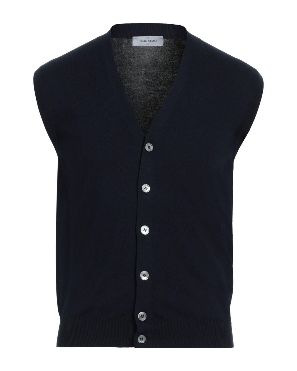 Gran Sasso Blue Midnight Cardigan Cotton for men
