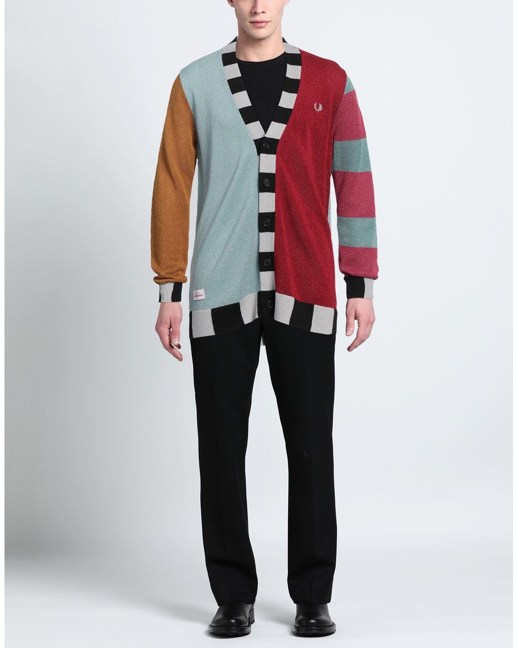 FRED PERRY x CHARLES JEFFREY LOVERBOY Cardigan in Red for Men