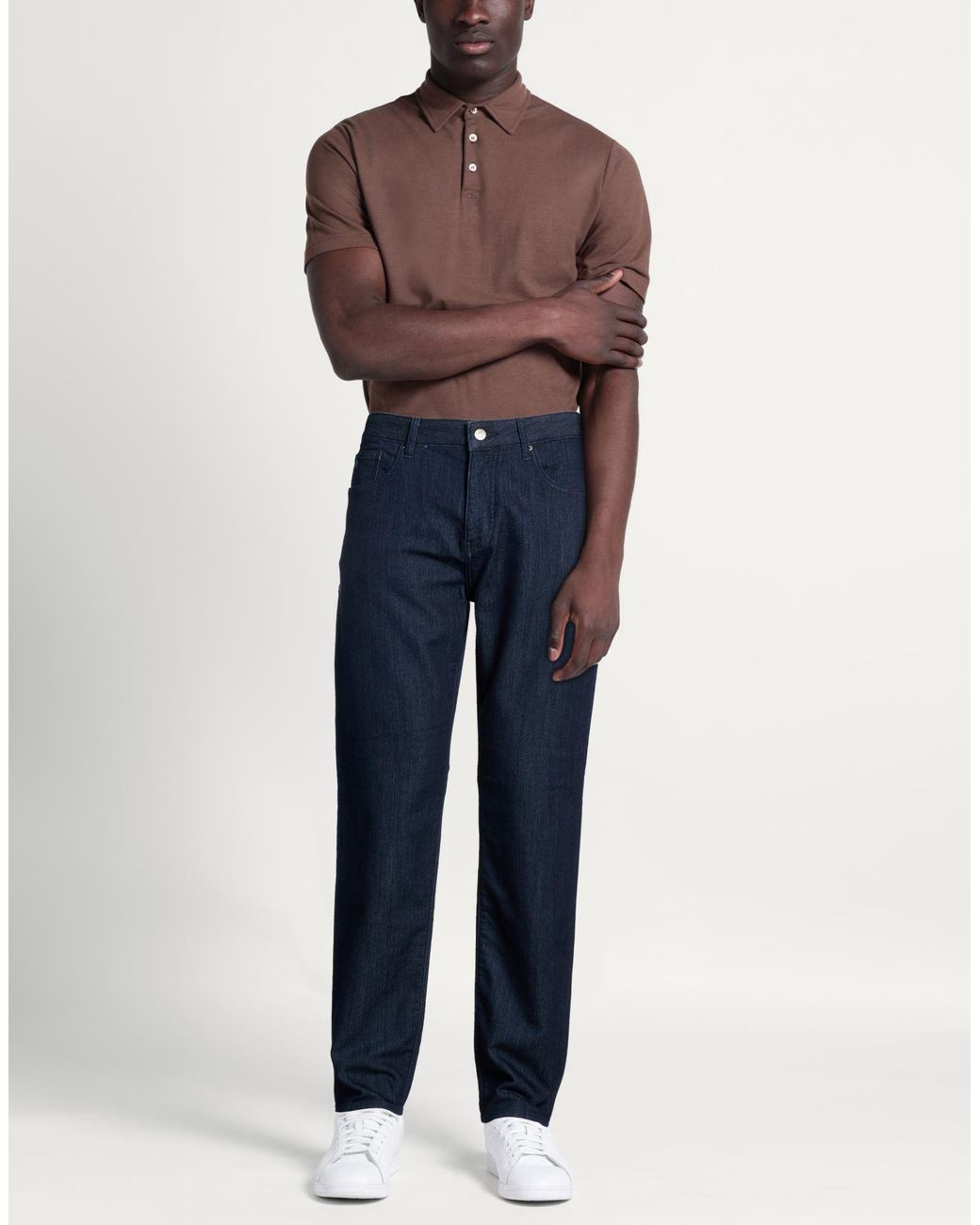ARMANI EXCHANGE Blue Jeans Cotton, Polyester, Elastane for men