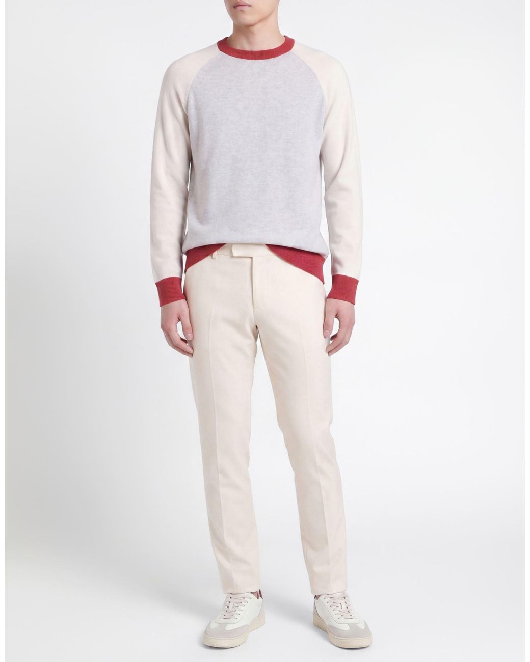Eleventy White Platinum Light Sweater Cashmere for men