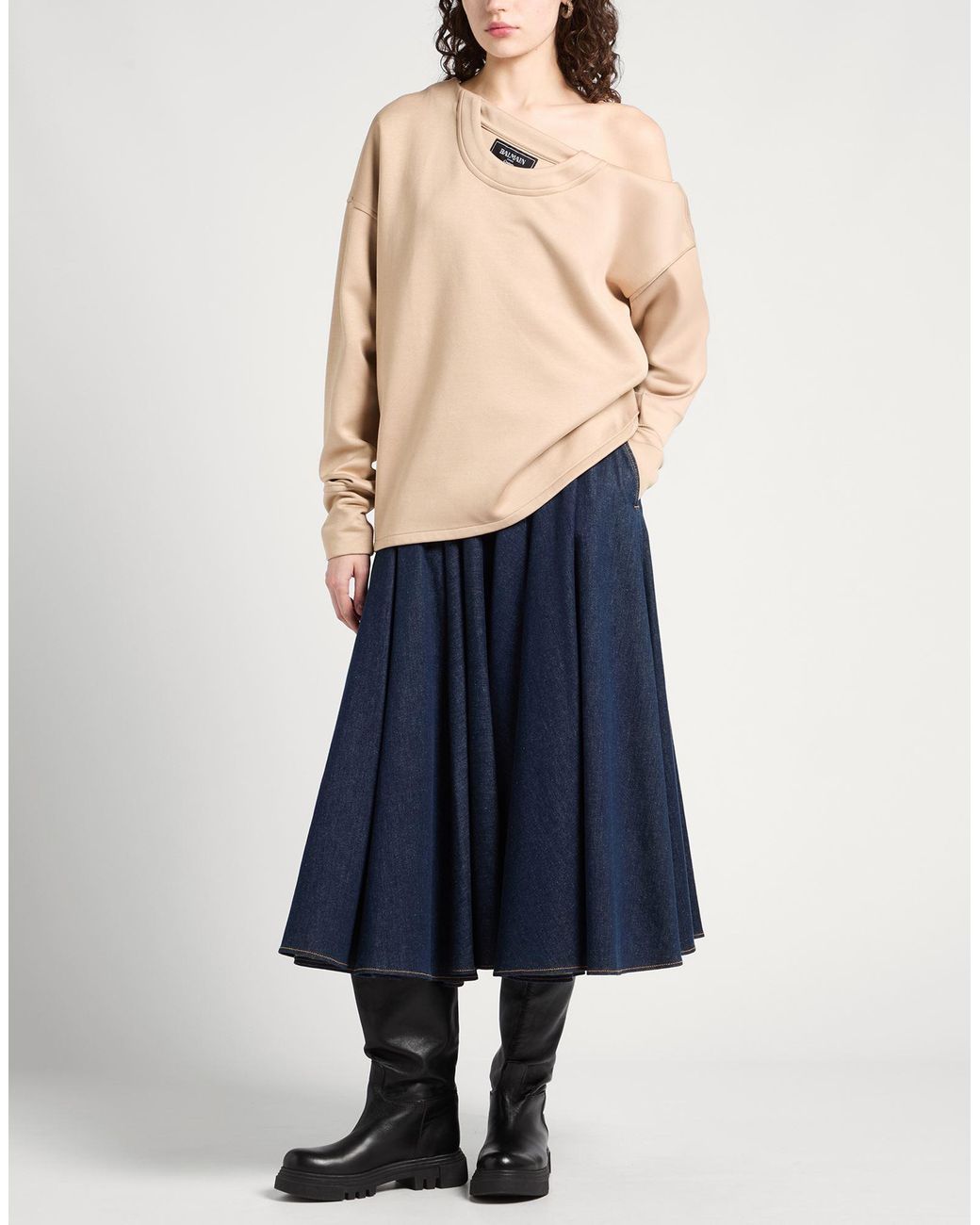Top Balmain de color Natural