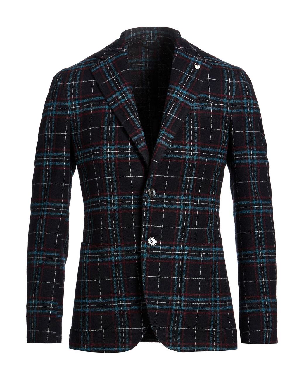 L.b.m. 1911 Blue Blazer Wool, Cotton, Polyamide, Polyester, Acrylic for men
