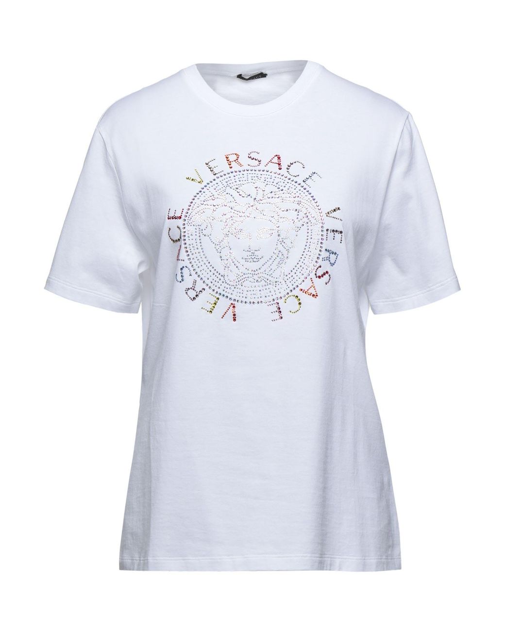 Versace T-shirt in White - Lyst