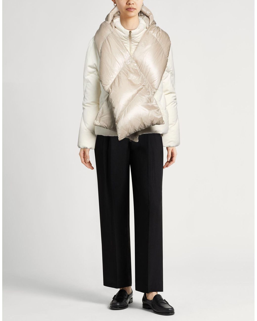 Herno Natural Puffer Silk, Cashmere, Polyamide