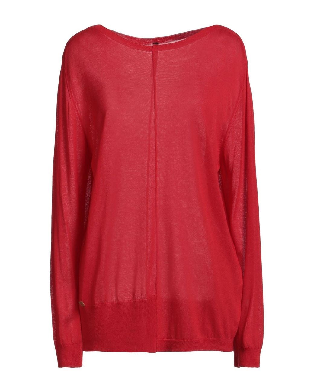 Manila Grace Red Sweater Lyocell