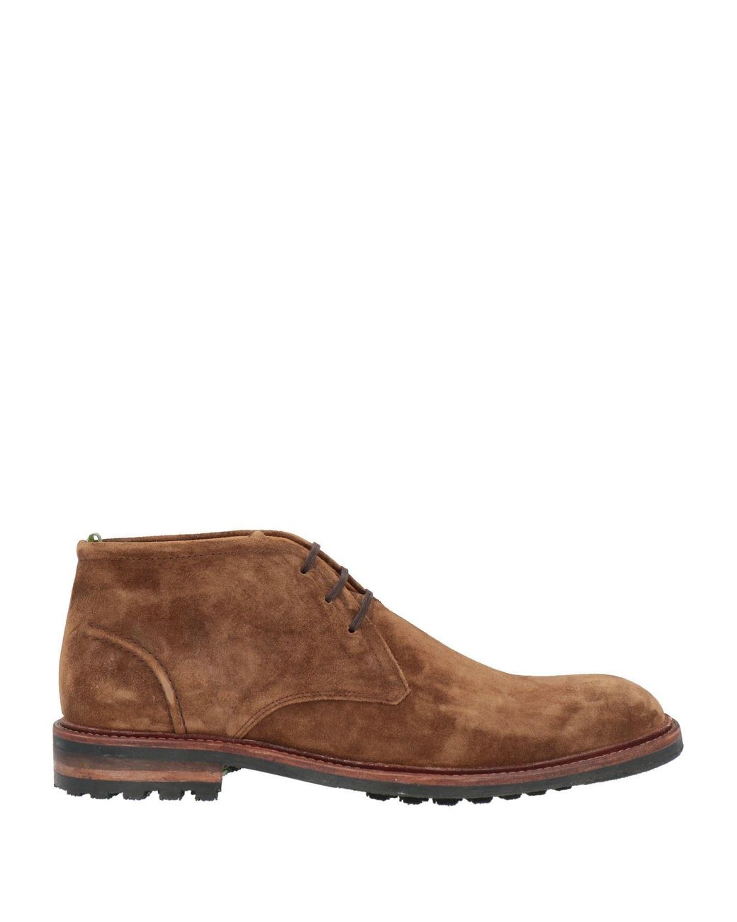 Floris Van Bommel Brown Camel Ankle Boots Leather for men