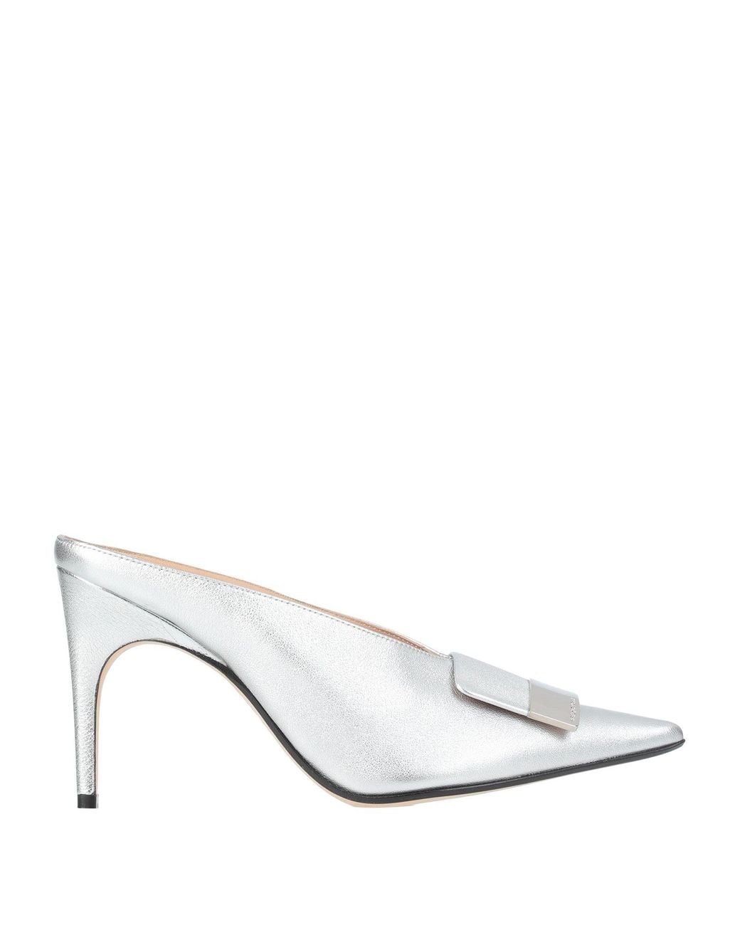 Sergio Rossi White Mules & Clogs