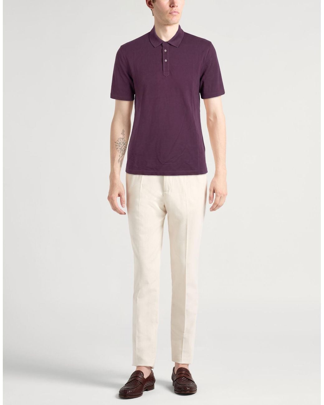 Polo Brunello Cucinelli pour homme en coloris Purple