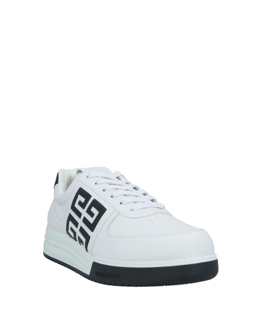 Baskets En Cuir À Logo Contrastant Givenchy pour homme en coloris White