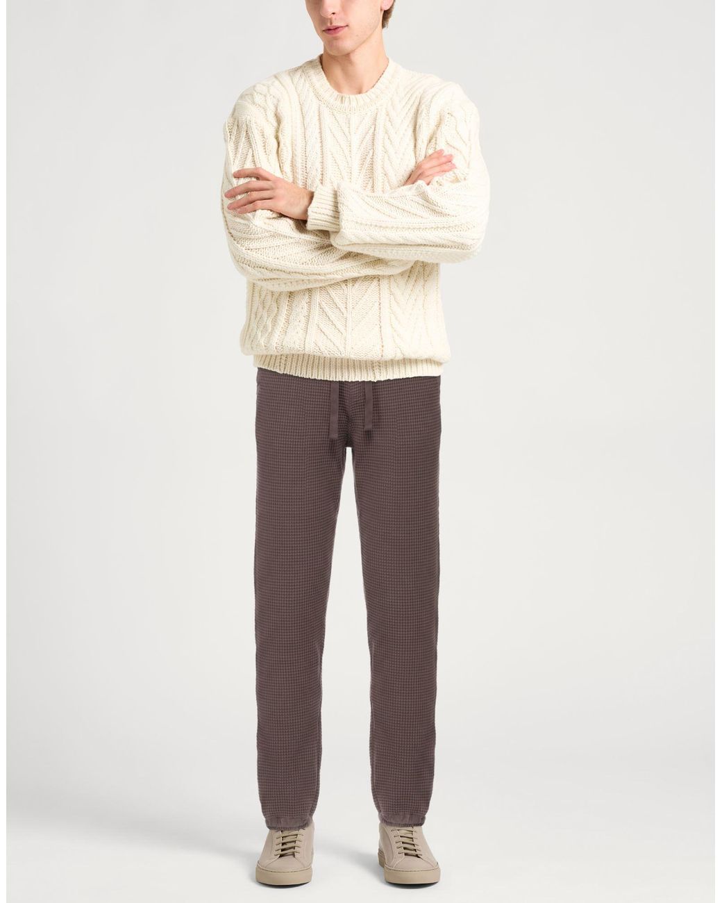 Crossley Brown Pants Organic Cotton for men