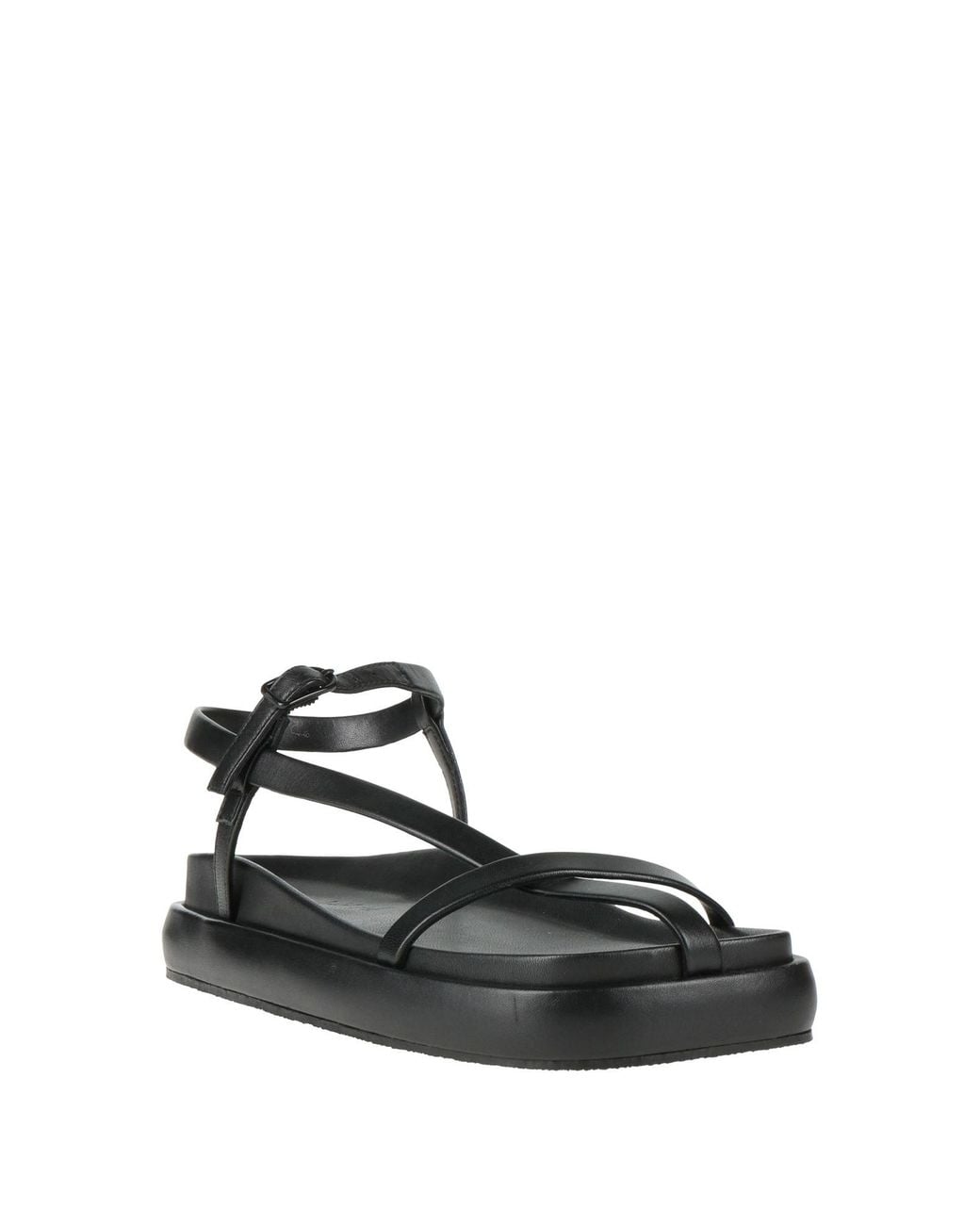 Elena Iachi Black Sandals Leather
