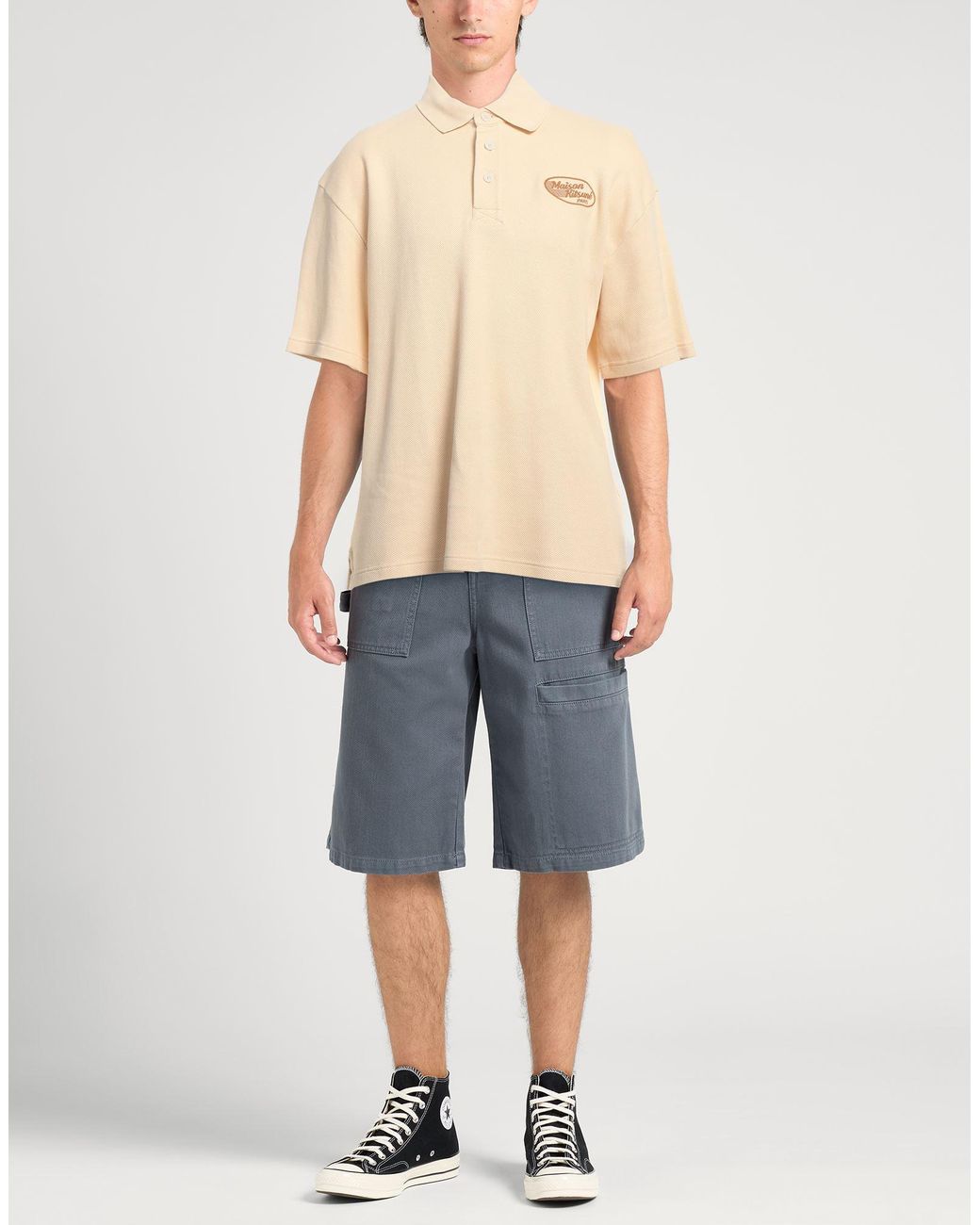 Maison Kitsuné Natural Polo Shirt Cotton for men