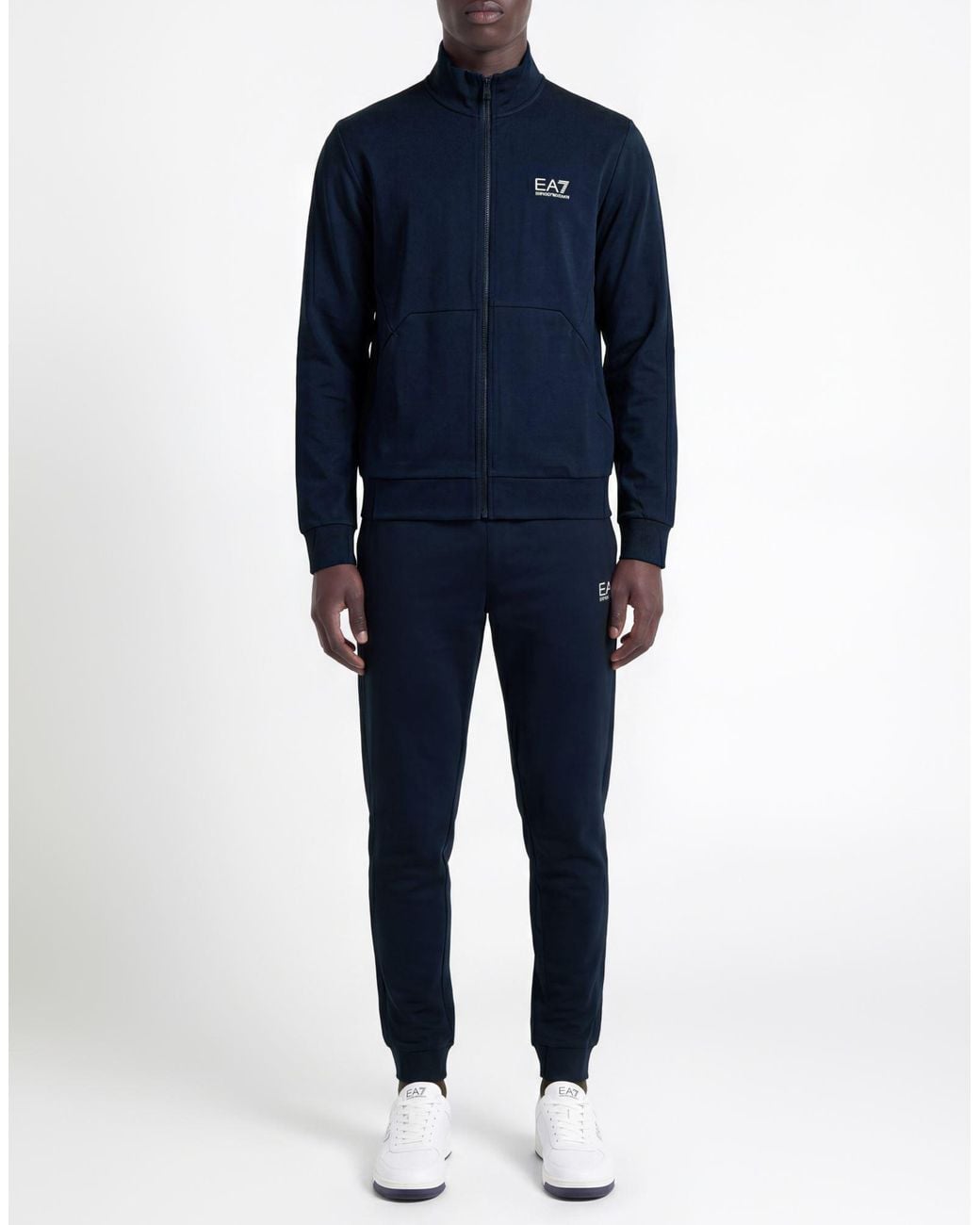 EA7 Blue Tracksuit Cotton for men