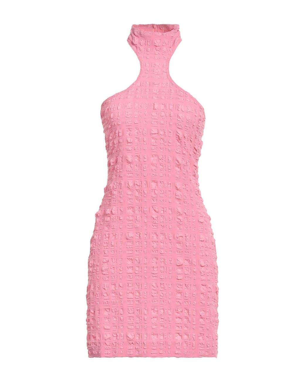 Nanushka Pink Mini Dress Recycled Polyester, Polyamide, Elastane