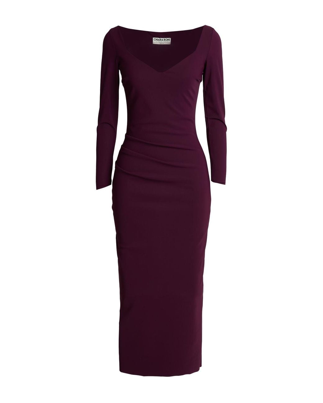 La Petite Robe Di Chiara Boni Purple Midi Dress Polyamide, Elastane