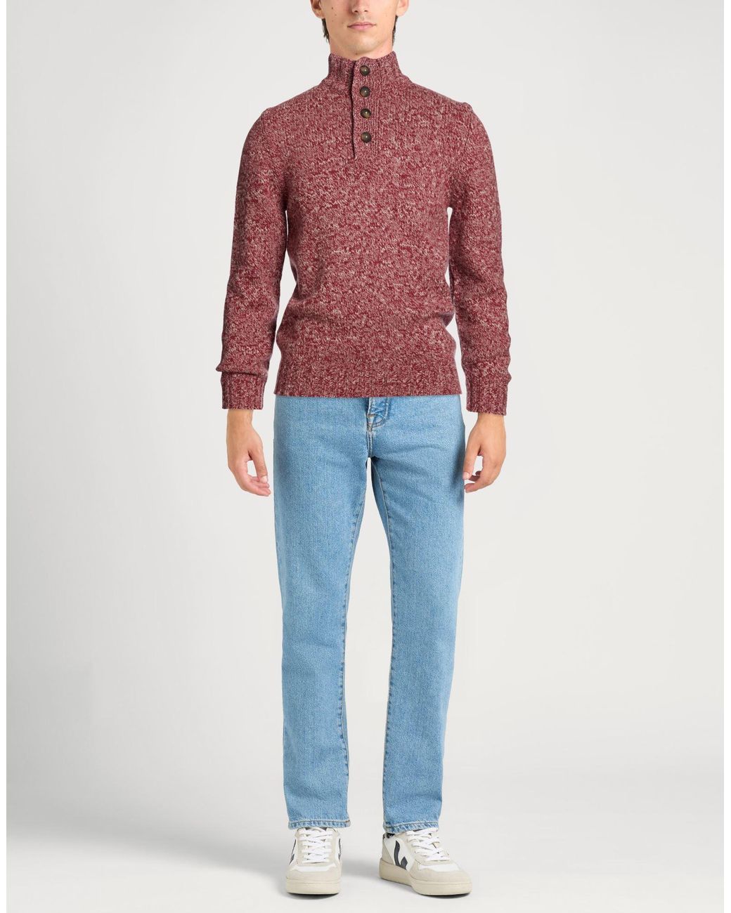 Gran Sasso Red Turtleneck for men