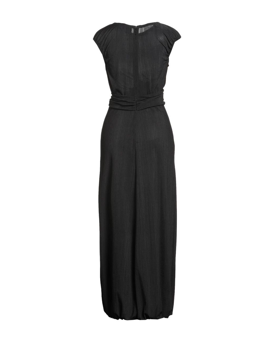 Giorgio Armani Black Maxi Dress Polyester, Elastane