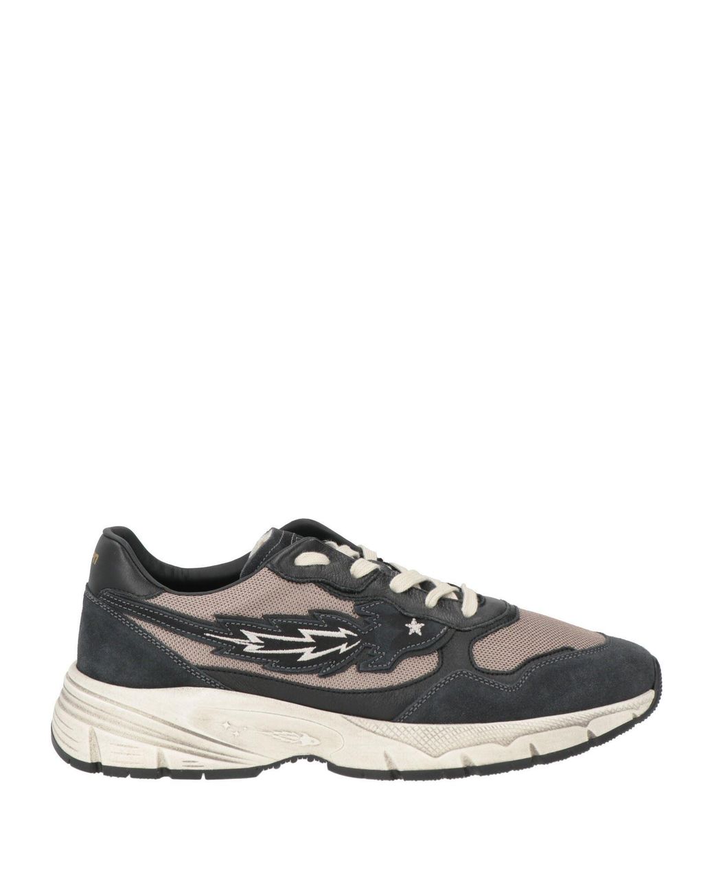ENTERPRISE JAPAN Gray Sneakers Cow Leather, Textile Fibers for men