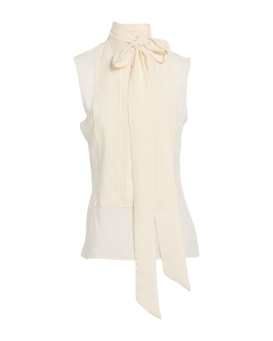 Victoria Beckham White Ivory Top Silk