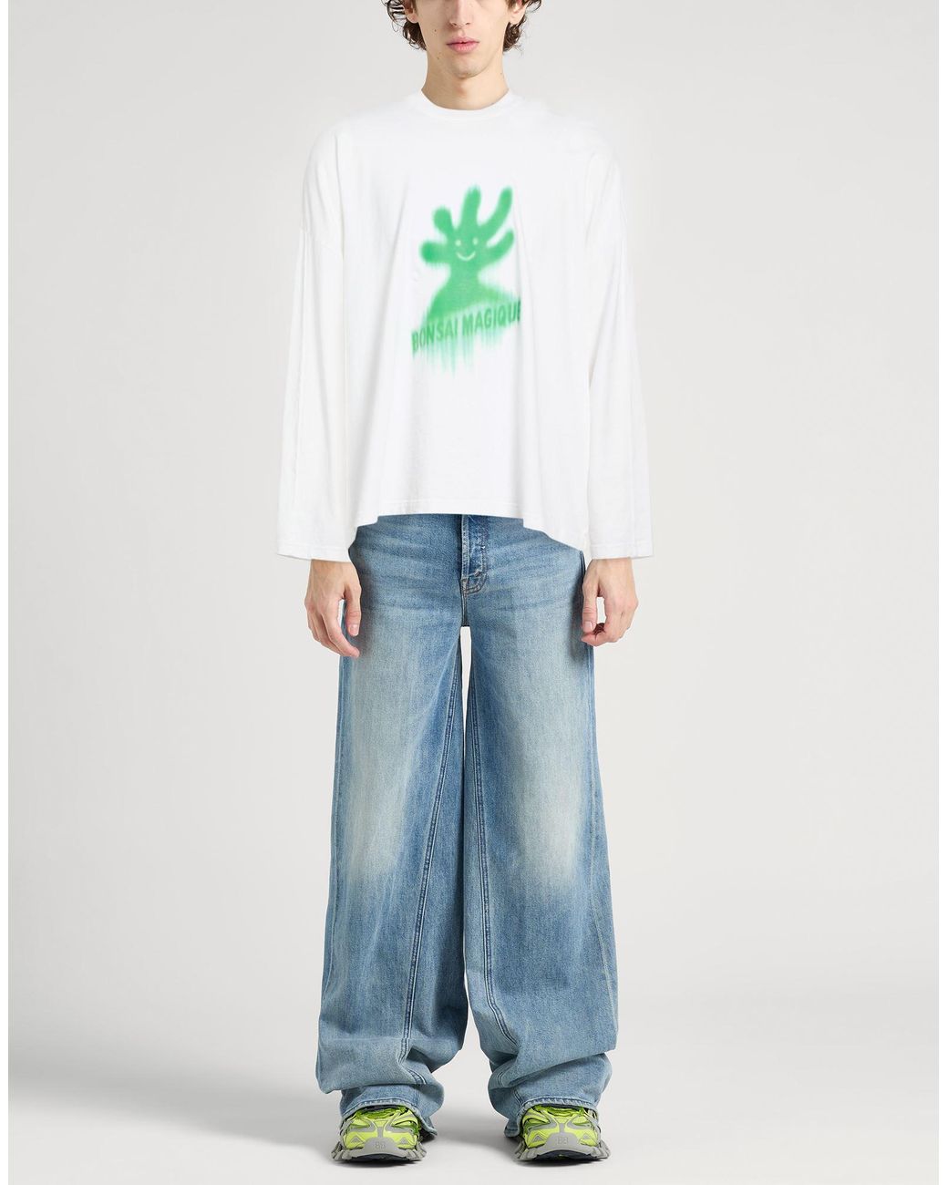Bonsai White T-Shirt Cotton for men