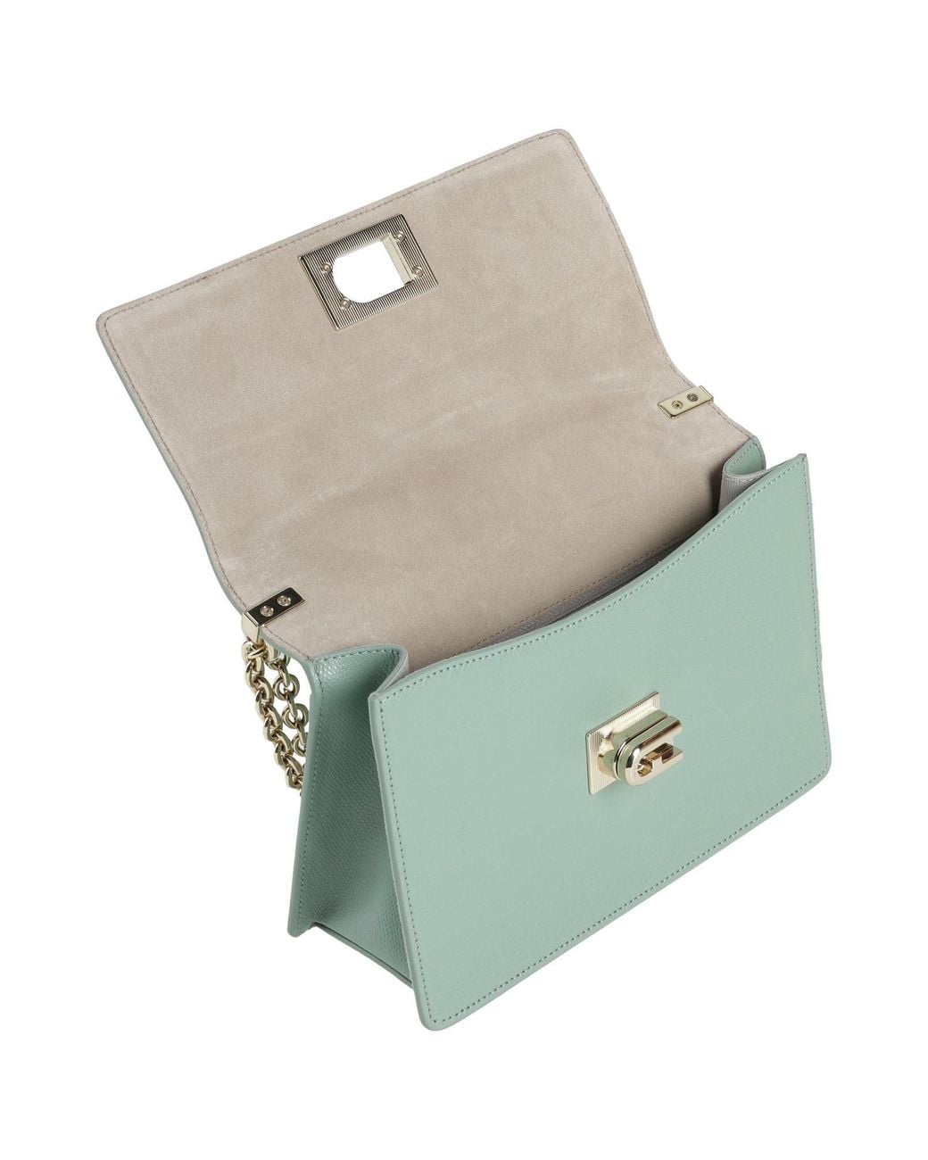 Furla Green Cross-Body Bag Leather
