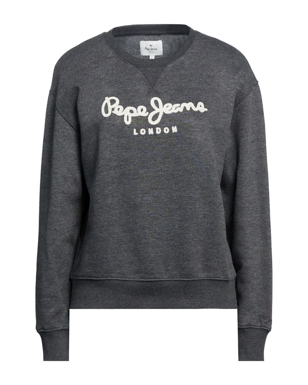 Pepe Jeans Gray Charcoal Sweatshirt Cotton, Polyester