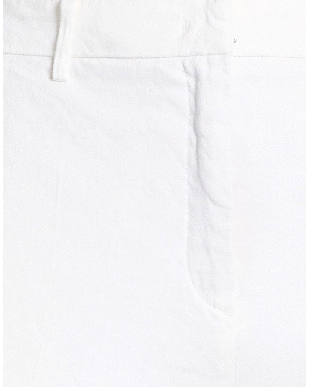 Cambio White Pants Linen, Cotton, Elastane