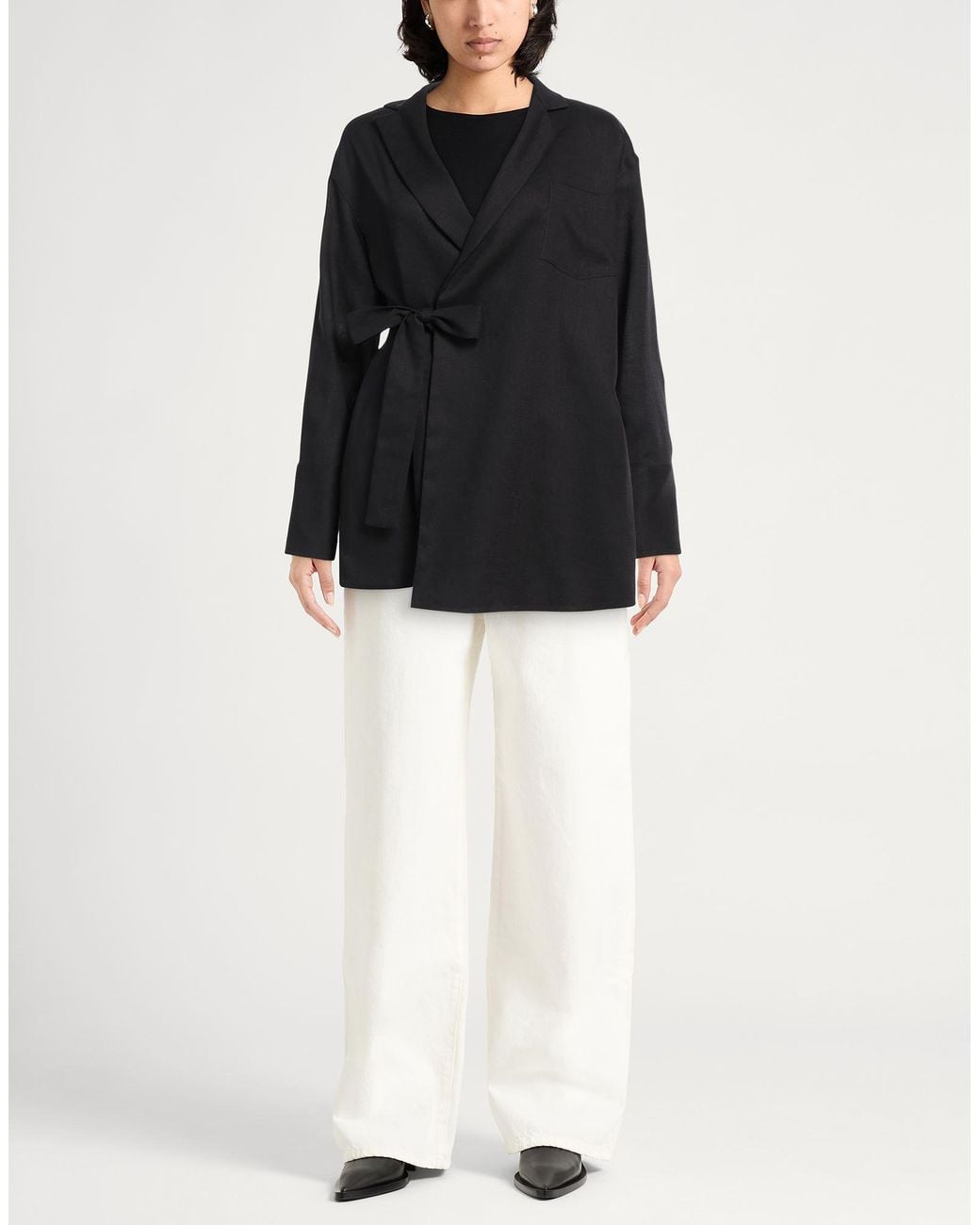 Fabiana Filippi Black Jacket Linen