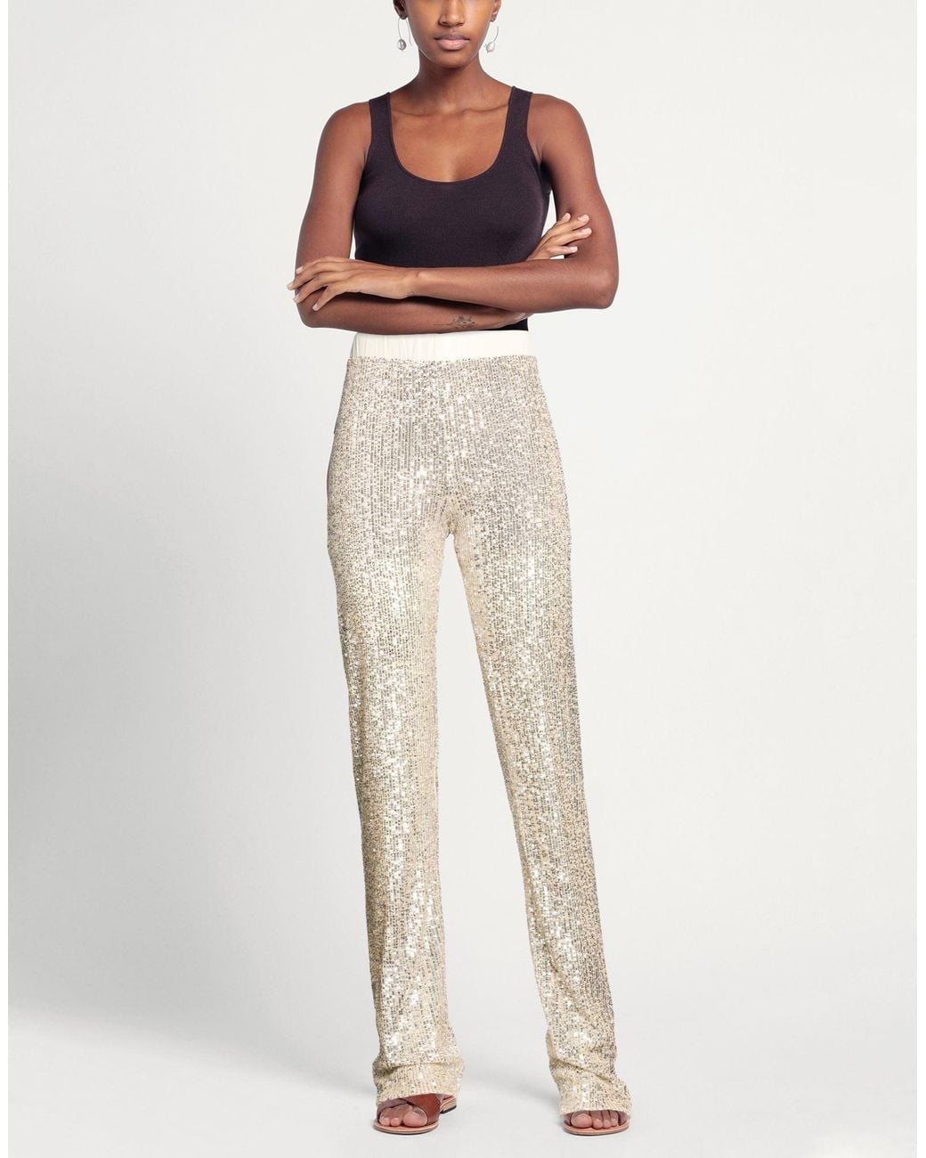 Camilla Natural Pants Polyester, Elastane