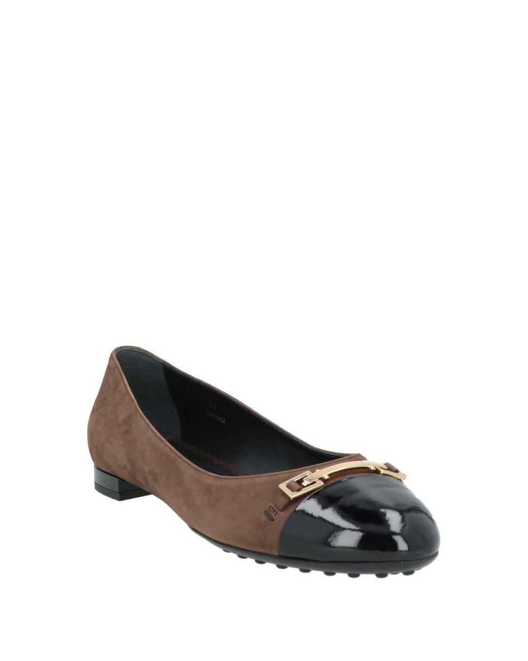 Tod's Brown Ballet Flats Leather